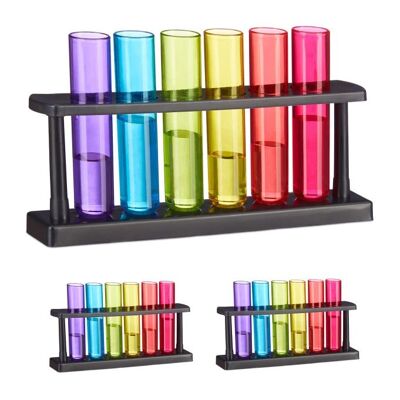 WOODENFURN test tubes shot glasses set of 18