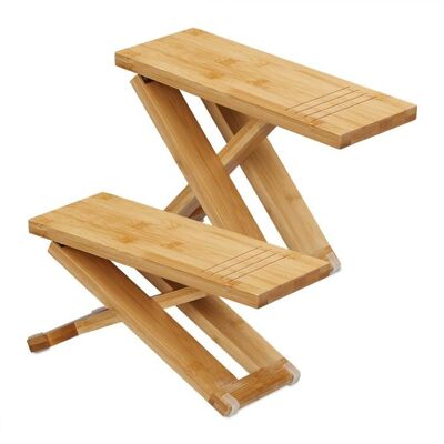 Tabouret de toilette pliant WOODENFURN, 2 pièces