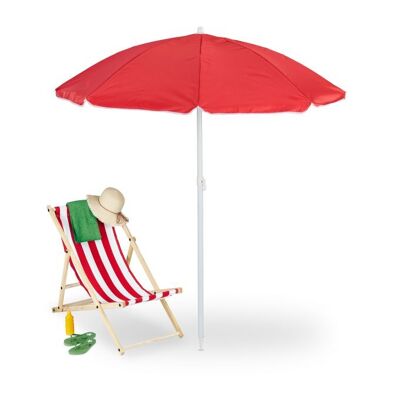Parasol rouge WOODENFURN 160 cm