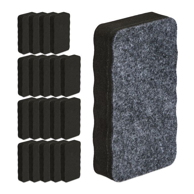 WOODENFURN whiteboard sponges in a set of 20