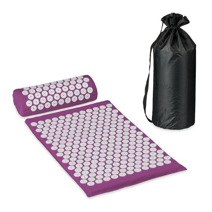 Tapis d'acupression WOODENFURN avec oreiller