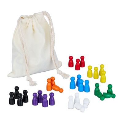 Pedine WOODENFURN per giochi da tavolo, set da 160 pezzi