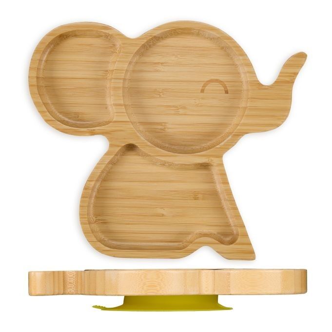 Assiette bébé à ventouse WOODENFURN « Éléphant »