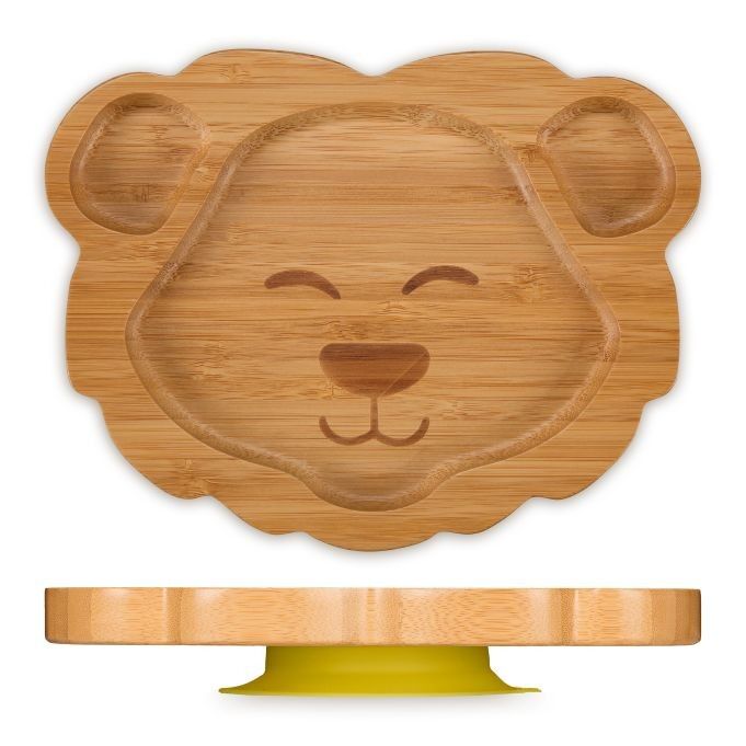 Assiette bébé à ventouse WOODENFURN « Lion »
