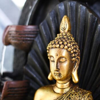 Fontaine d'Intérieur - Chakra - Lumière Led et Statue Bouddha Amovible - Grand Modèle - Idée Décoration et Cadeau Zen 7