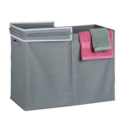 Cesto portabiancheria WOODENFURN con coperchio 100 litri