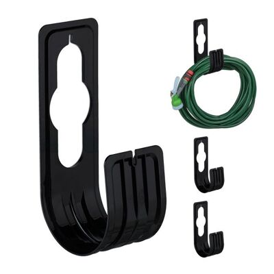 Porta tubo neri WOODENFURN in set da 4