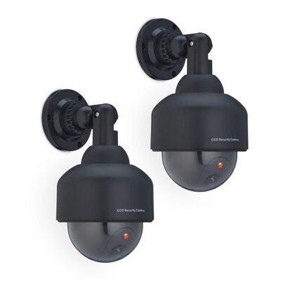 Lot de 2 dômes factices pour appareil photo noir WOODENFURN