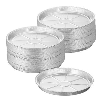 WOODENFURN Round Aluminum Bowls in a Set of 100