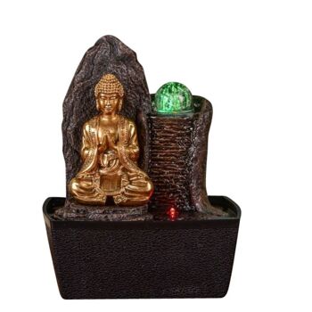 Fontaine d'Intérieur - Haka - Déco Statuette Bouddha Amovible - Lumière Led Colorée - Idée Cadeau 9