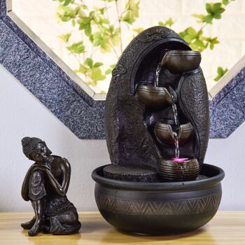 Fontaine d'Intérieur - Krishna - Statuette Bouddha et Ambiance Détente - Ecoulement d'Eau Cascade - Idée Cadeau Déco 4