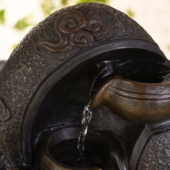 Fontaine d'Intérieur - Krishna - Statuette Bouddha et Ambiance Détente - Ecoulement d'Eau Cascade - Idée Cadeau Déco 6