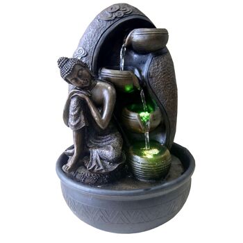 Fontaine d'Intérieur - Krishna - Statuette Bouddha et Ambiance Détente - Ecoulement d'Eau Cascade - Idée Cadeau Déco 9