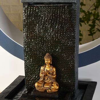 Cadeaux Fête des Mères - Fontaine d'Intérieur - Zenitude - Statue Bouddha Eclairage Led - Ambiance Zen et Relaxation - idée Déco 8