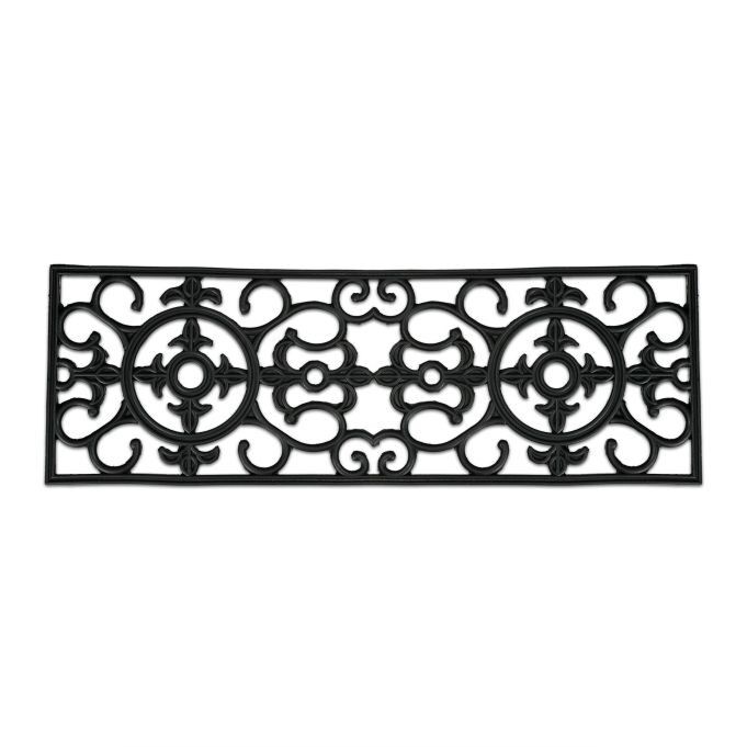 Paillasson décoratif en caoutchouc WOODENFURN