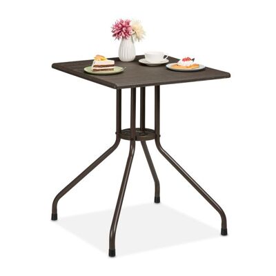 Tavolo da giardino WOODENFURN in effetto legno marrone