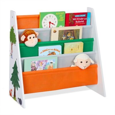 WOODENFURN Children's Bookshelf Forest Animals