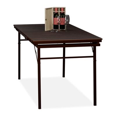 Table de jardin extensible et pliable WOODENFURN