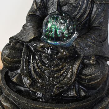 Fontaine d'Intérieur - Bouddha Méditation - Lumière Led Grand Bouddha - Idée Décoration Cadeau - Sobre et Design 7