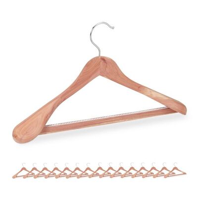 Lot de 16 cintres pour costumes WOODENFURN