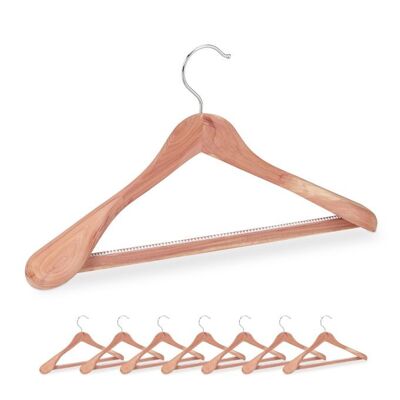 Lot de 8 cintres pour costumes WOODENFURN