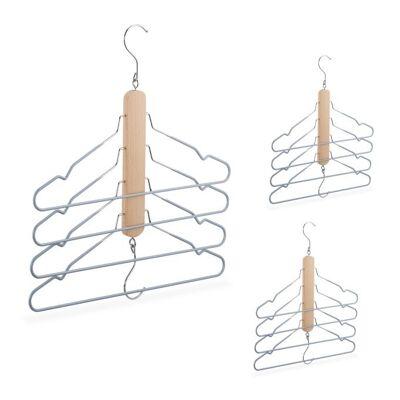 Ensemble de 3 cintres multiples WOODENFURN