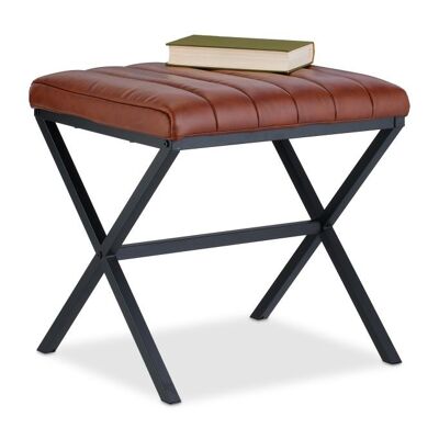 Tabouret WOODENFURN avec revêtement en similicuir