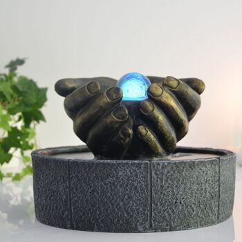 Fontaine d'Intérieur - Lhassa - Accessoire Déco Zen - Lumière Led Colorée - Idée Cadeau Déco 5