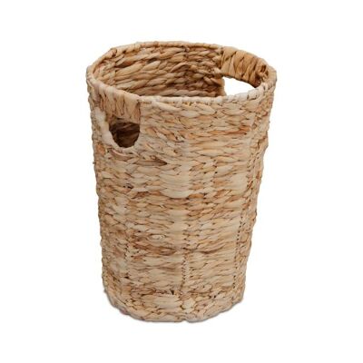 Corbeille à papier WOODENFURN en jacinthe d'eau