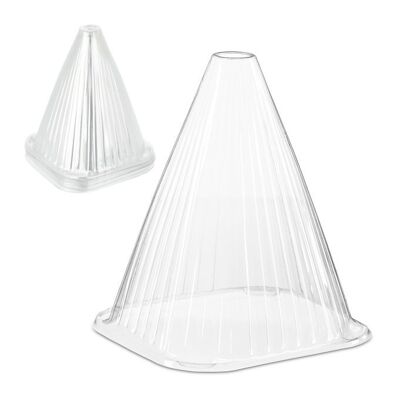 WOODENFURN Transparent Plant Hat Set of 10