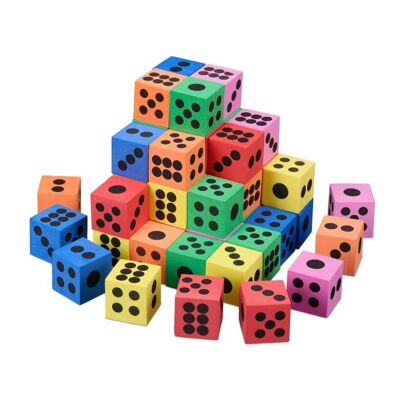 Juego de 48 dados susurrantes coloridos de WOODENFURN