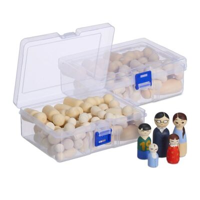 Figurines en bois à peindre WOODENFURN, lot de 100