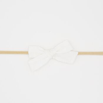 Bandeau coton Emma blanc