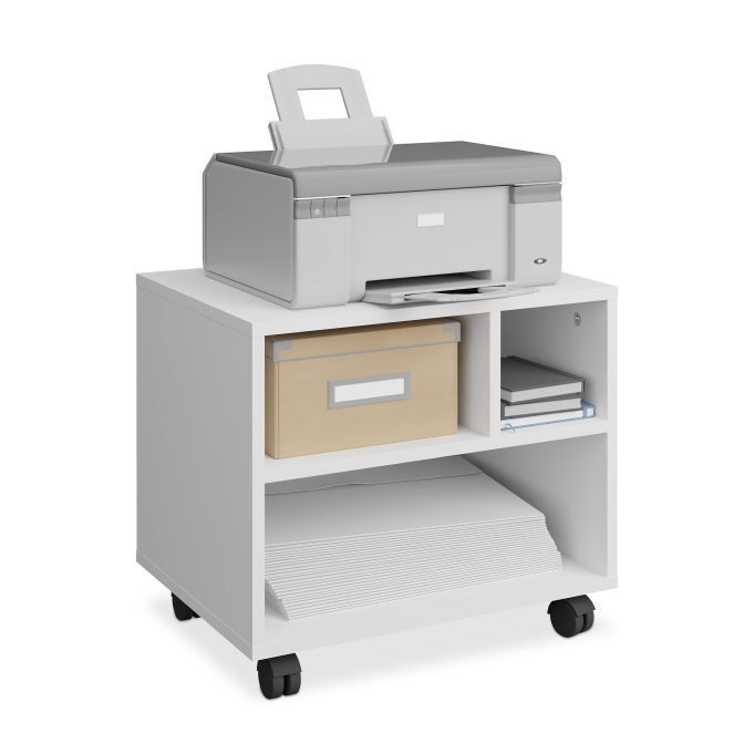 Conteneur roulant ouvert WOODENFURN à 3 compartiments