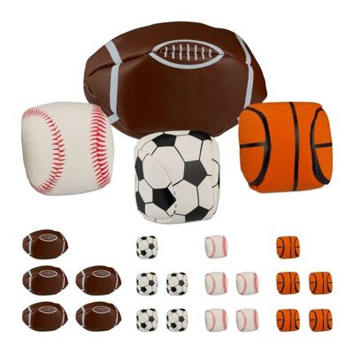 Pelotas de malabarismo WOODENFURN, juego de 24