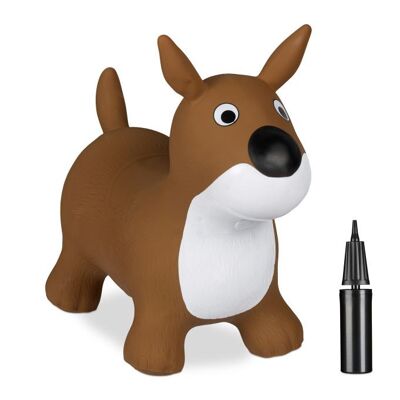 Perro saltarín WOODENFURN en marrón