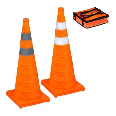 Pilones plegables WOODENFURN de 70 cm en juego de 2