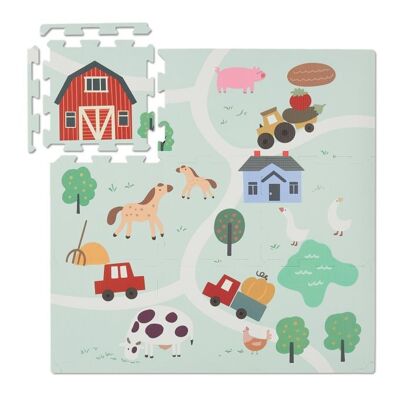 Tapis puzzle WOODENFURN Ferme