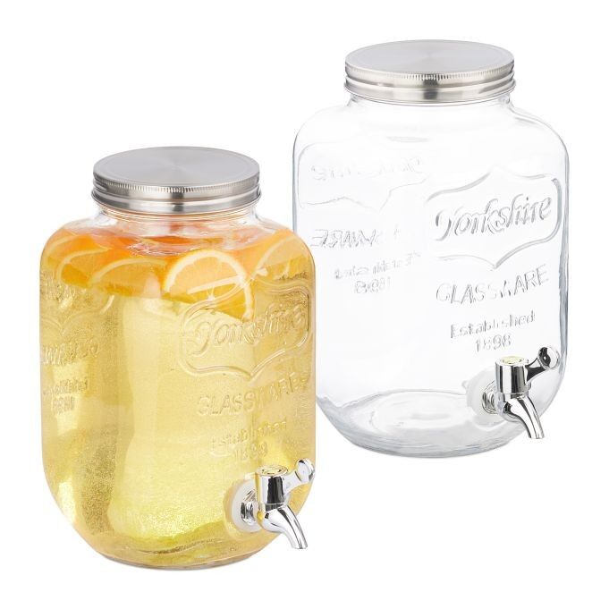 Distributeur de boissons WOODENFURN 4 litres en lot de 2