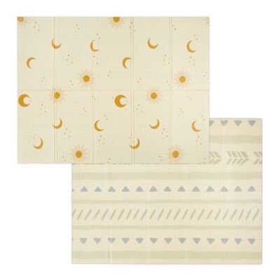 Tapis de jeu pliable WOODENFURN Soleil, Lune et Motifs