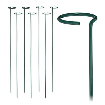 WOODENFURN metal plant stakes, set of 8