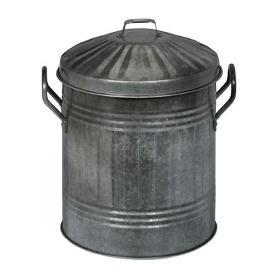 Seau à cendres WOODENFURN avec couvercle 10 litres