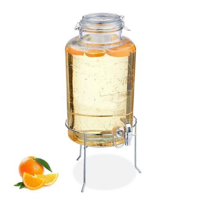 Distributeur de boissons WOODENFURN 8 L avec support