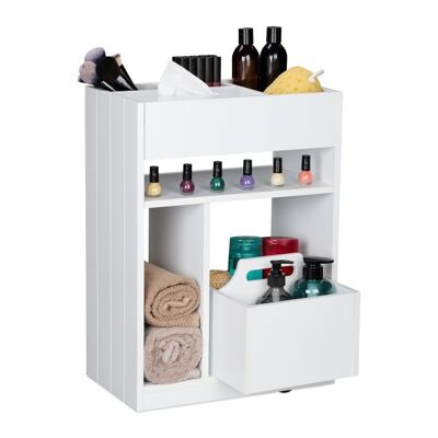 Carrito con estantes de nicho WOODENFURN para oficina, baño y cocina
