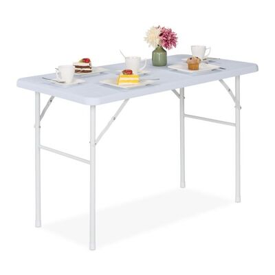 Mesa de jardín plegable WOODENFURN con aspecto de madera