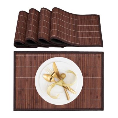 Set di 4 tovagliette WOODENFURN in bambù