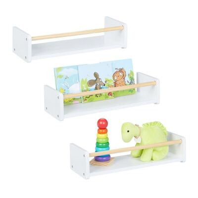 Estantes de pared infantiles WOODENFURN en juego de 3