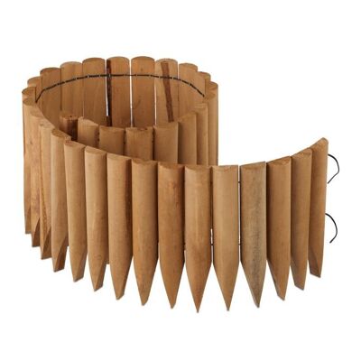 WOODENFURN wooden lawn edging 20 cm high