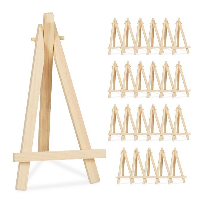 Lot de 24 mini chevalets WOODENFURN