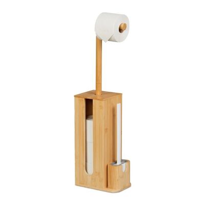 Ensemble de brosses de toilette WOODENFURN en bambou et plastique